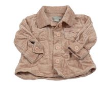 Pudrová manšestrová košilová bunda PRIMARK