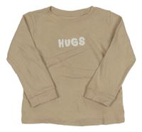 Béžové pyžamové triko s nápisem George