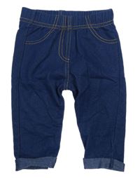 Tmavomodré legíny riflového vzhledu Nutmeg