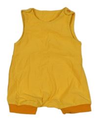 Oranžovožluto-oranžové laclové kraťasy