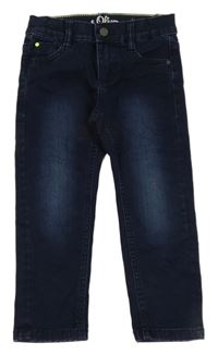 Tmavomodré teplákové rifle S. Oliver