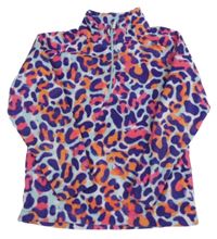 Barevná vzorovaná fleecová funkční mikina MOUNTAIN WAREHOUSE