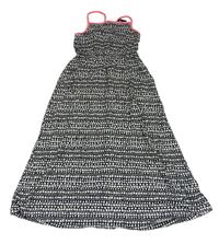 Černo-bílé vzorované bavlněné šaty George