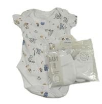 4set - Bílé body se zvířaty + 3x bílé rukavičky