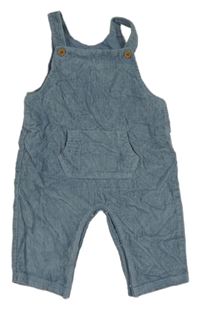 Modrošedé manšestrové laclové kalhoty Next