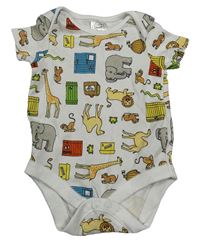 Bílé body se zvířaty