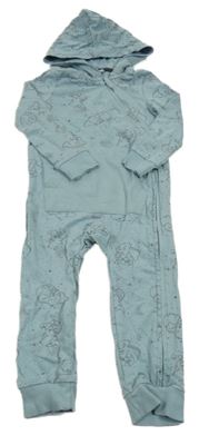 Modrá tepláková kombinéza s Dumbem a kapucí Disney