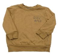 Hnědá mikina s nápisem George