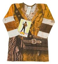 Nové - Kostým - Okrovo-hnědo-bílé triko - pirát Rubie's