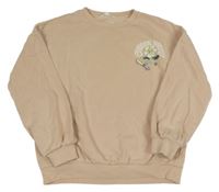 Pudrová mikina s květinou M&S