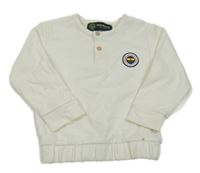 Smetanová mikina s nášivkou