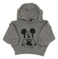 Šedá mikina s Mickeym a kapucí Primark