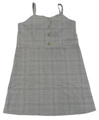 Černo-růžové kostičkované šaty Primark
