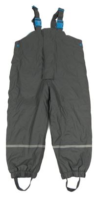 Tmavošedé zateplené nepromokavé laclové kalhoty Impidimpi