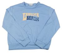 Světlemodrá lehká mikina s nápisem Lily & Dan