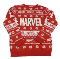 Červeno-bílý vzorovaný svetr s Marvel Primark