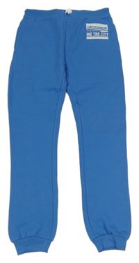 Modré tepláky s potiskem Y.F.K.