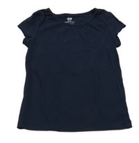 Tmavomodré tričko H&M