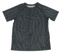 Černé vzorované sportovní tričko H&M