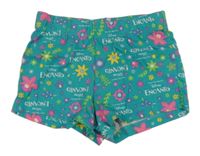 Zelené kraťasy s nápisy a květy - Encanto Primark