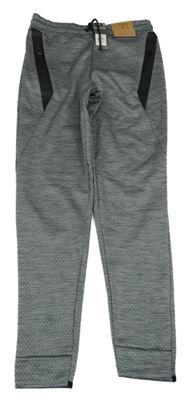 Nové - šedé melírované sportovní tepláky Primark