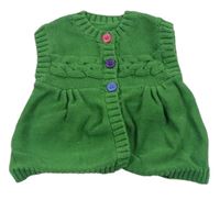 Zelený propínací svetr zn. Mothercare