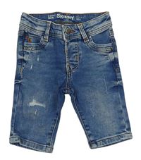 Modré riflové skinny kraťasy Denim Co.