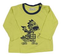 Žluté triko s drakem 