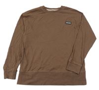 Hnědá lehká mikina s nášivkou Next