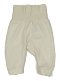 Smetanové fleecové tepláky H&M