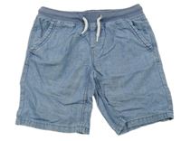 Světlemodré riflové kraťasy s úpletovým pasem C&A