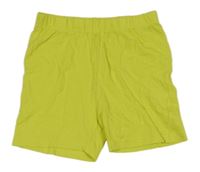 Žluté elastické kraťasy