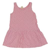 Světlerůžové šaty se srdíčky H&M