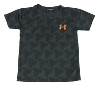 Antracitové melírované sportovní triko s logem Under Armour
