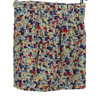Dámská barevná kytičkovaná plátěná sukně Topshop vel. 32
