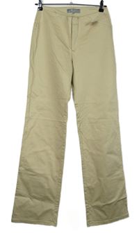 Dámské béžové plátěné kalhoty M&S