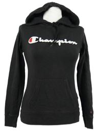 Dámská černá mikina s logem a kapucí Champion 