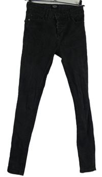 Pánské černé skinny rifle Boohoo vel. 30
