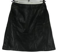 Dámská černá koženková sukně Papaya 