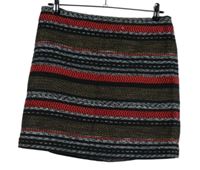 Dámská černo-červená vzorovaná sukně M&S