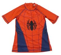 Červeno-tmavomodré UV tričko se Spidermanem Marvel