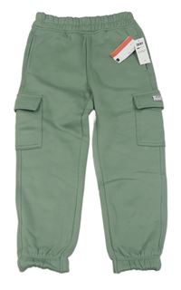 Nové- khaki cargo tepláky zn. DKNY