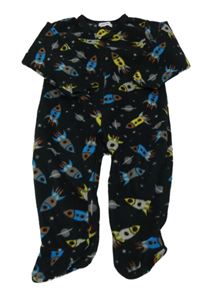 Černý fleecový overal s raketami zn. Early Days