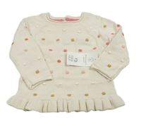 Nové - Béžový puntíkatý svetr F&F