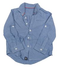 Modrá melírovaná košile Mothercare