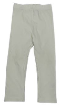 Bílé žebrované legíny Shein