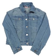 Modrá riflová crop bunda Alive