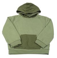 Zeleno-khaki mikina s kapucí Primark