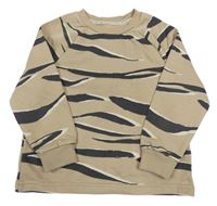 Béžovo- hnědá mikina se zvířecím vzorem George