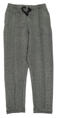 Šedo-černé vzorované teplákové kalhoty H&M